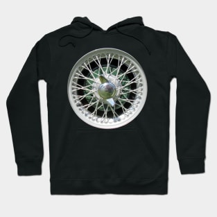 British 1950s classic car wire wheel colour Hoodie